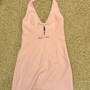 Pink bow dress